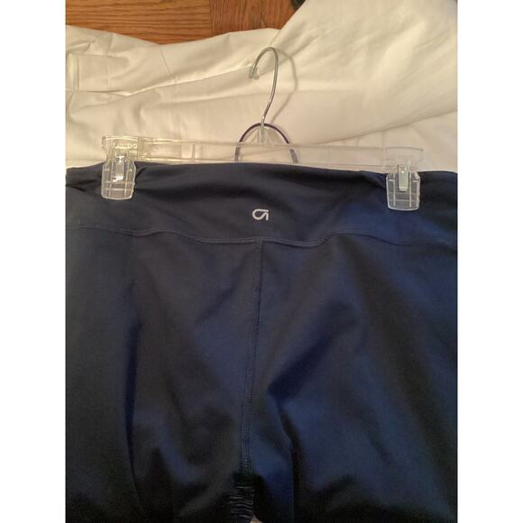 Gap Fit Blue Marble Leggings Women's Medium drawstring Athletic - Picture 3 of 6